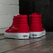 Men s shoes Vans Sk8 Hi Mono Canvas Chili Pepper True White Footshop