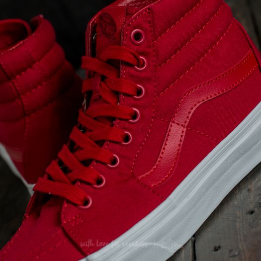Vans sk8 hi mono red top