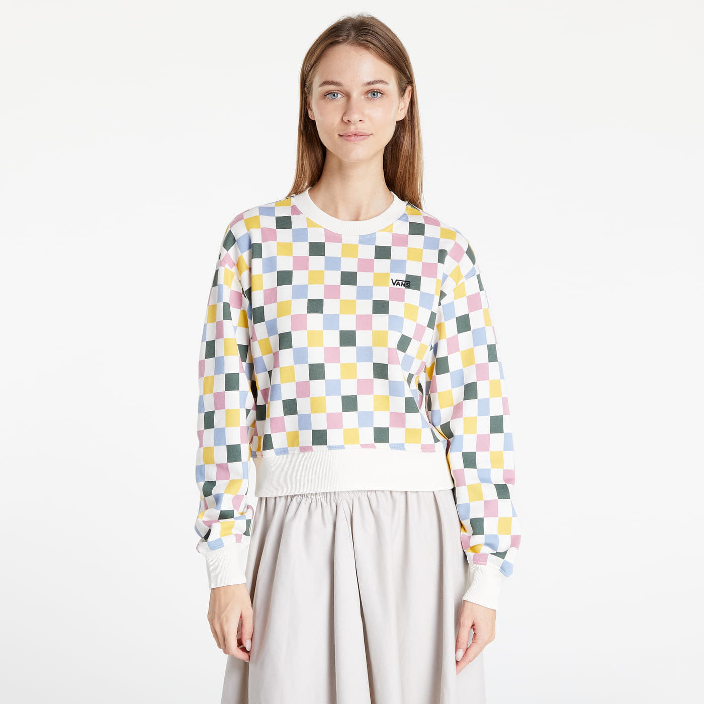 Vans sweatshirt white cheap