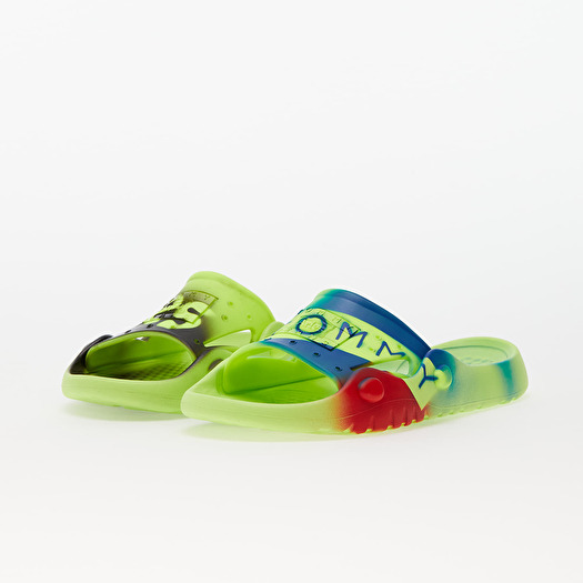 Women s slides Tommy Jeans x Aries Pool Slide 2 Safety Yellow Footshop