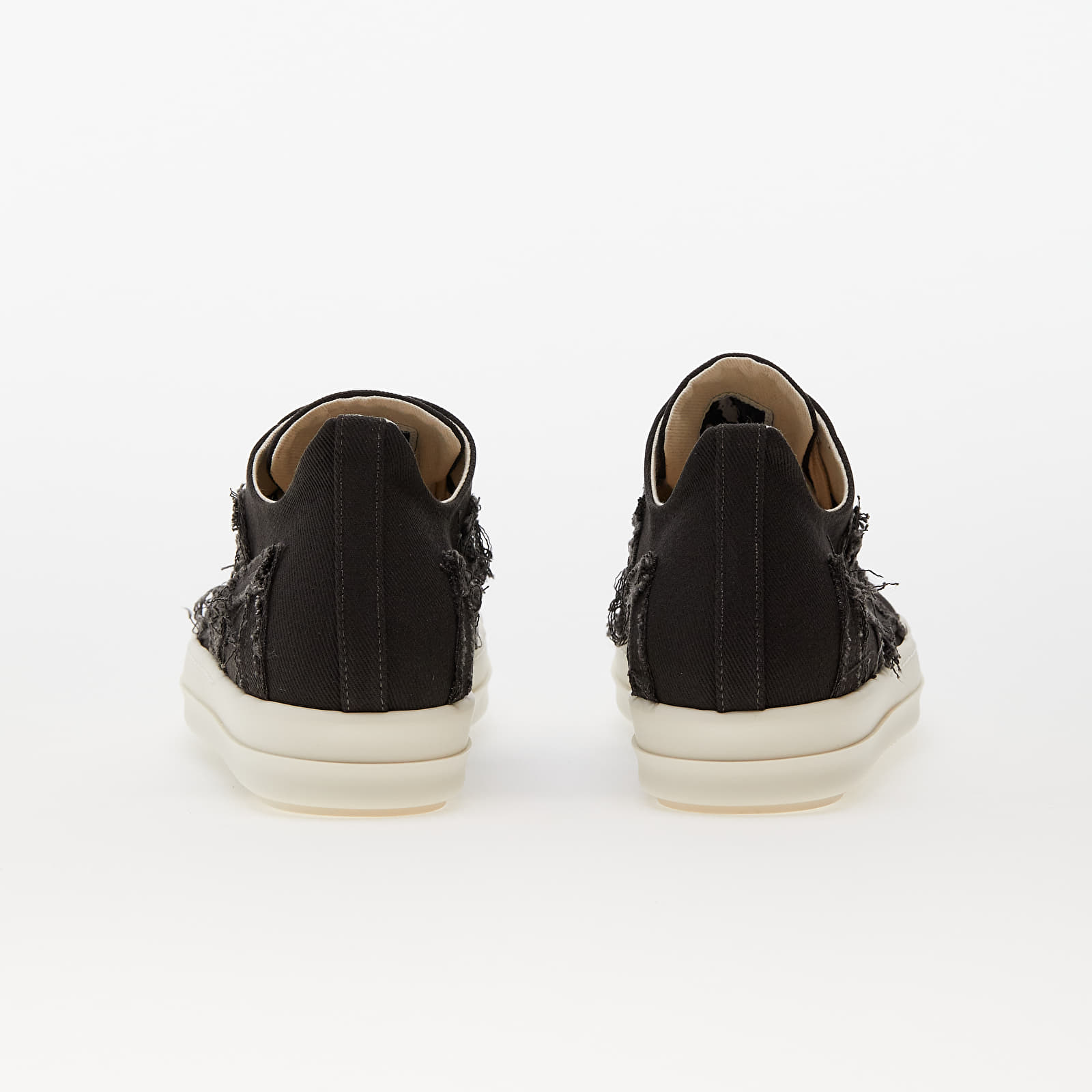 Meeste kingad Rick Owens Denim Shoes - Slashed Low Sneaks Dark Dust/ Milk/ Milk