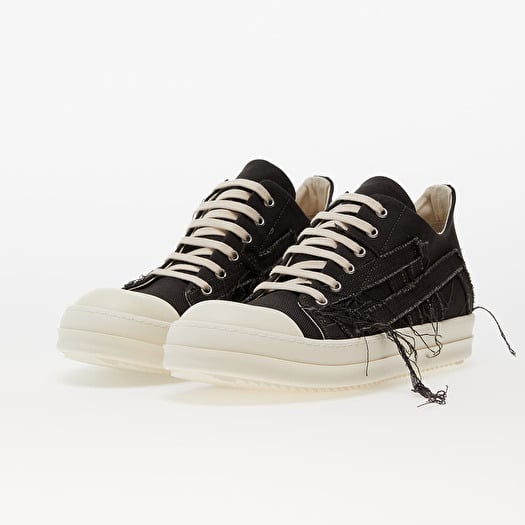 Men s shoes Rick Owens Denim Shoes Slashed Low Sneaks Dark Dust