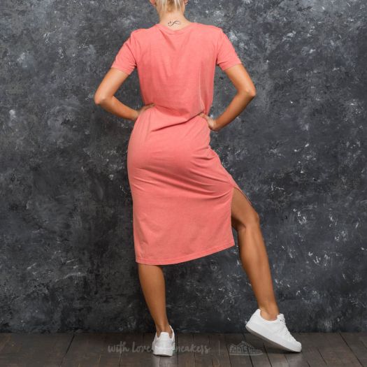 adidas tee dress pink adidas Women's Lifestyle Adicolor Classics Trefoil Tee Dress