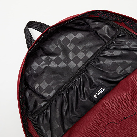 Red and black vans backpack shop
