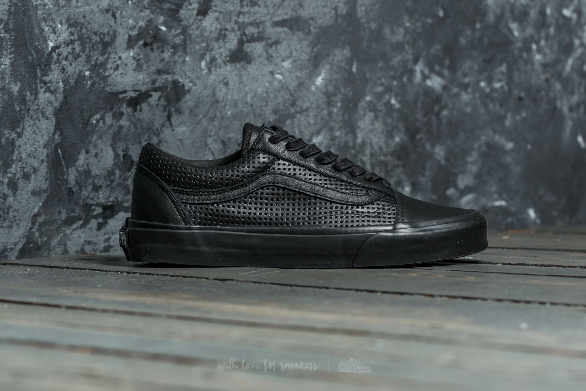 Low Top Ghost Tweek in All Black by Filling Pieces | All black sneakers,  Black, Perforated leather