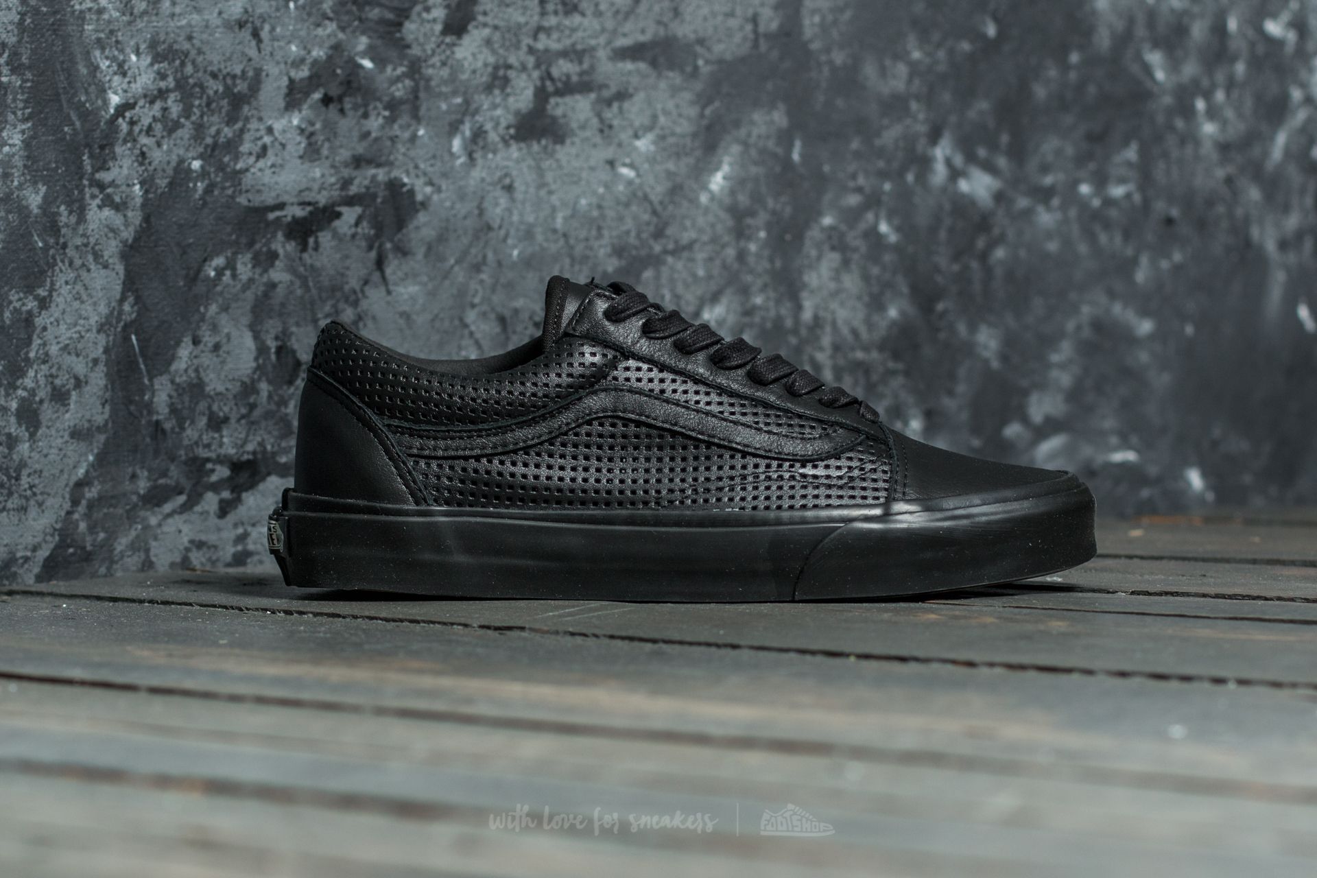 Men s shoes Vans Old Skool DX Square Perf Black Black Footshop
