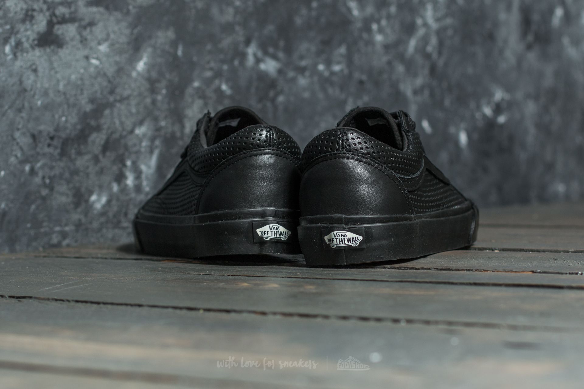Men s shoes Vans Old Skool DX Square Perf Black Black Footshop