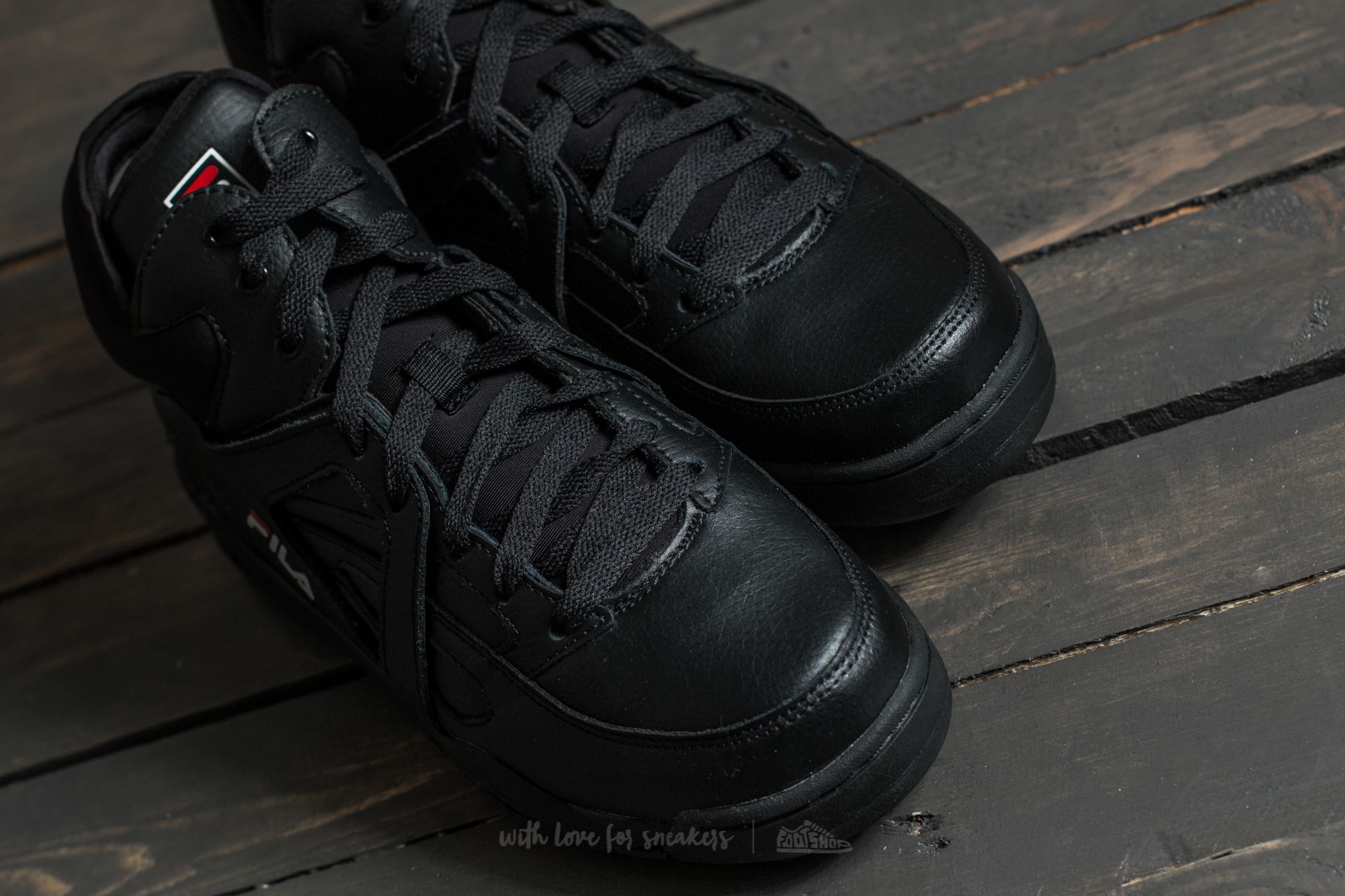 Men s shoes Fila Cage L Mid Black Footshop