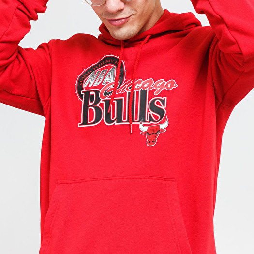 Hoodies and sweatshirts New Era Chicago Bulls NBA Throwback Graphic Hoodie Red Footshop