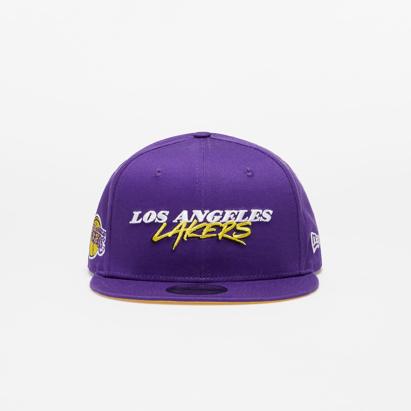 Caps New Era Los Angeles Lakers Script Logo Purple 9FIFTY Snapback Cap Purple