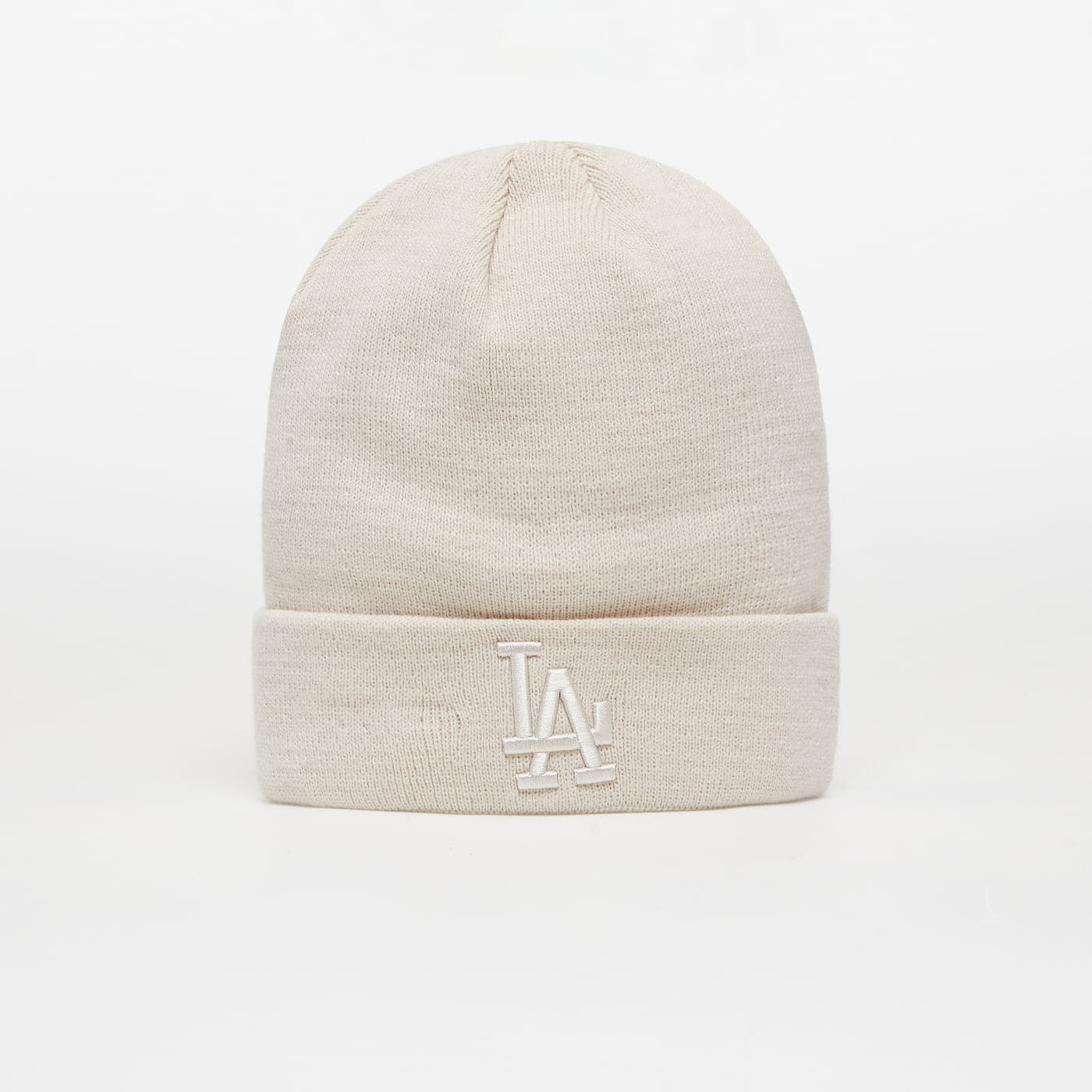 Hatte New Era Los Angeles Dodgers League Essential Womens Beanie Hat Light Beige