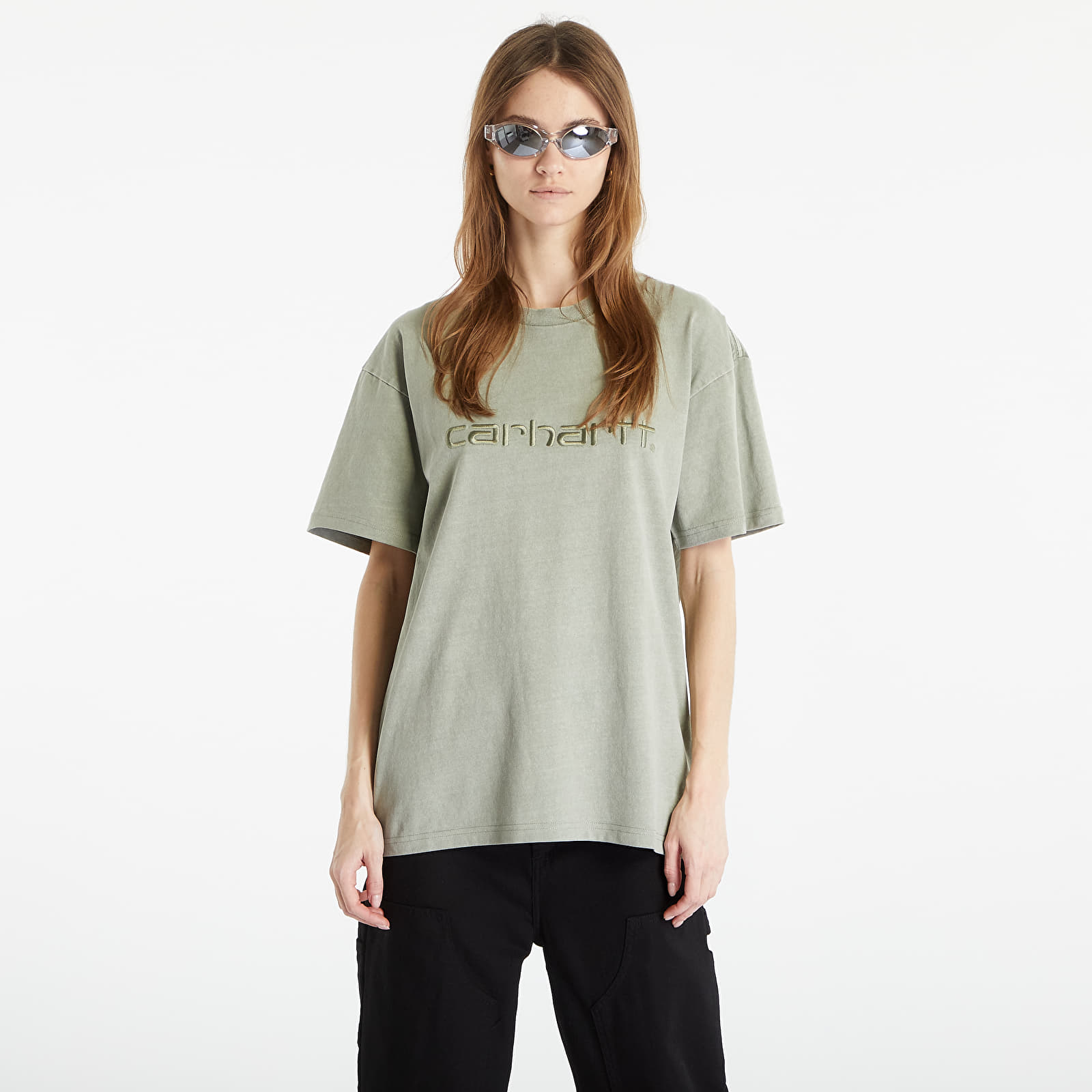 Camisetas Carhartt WIP Duster Short Sleeve T-Shirt UNISEX Yucca Garment Dyed