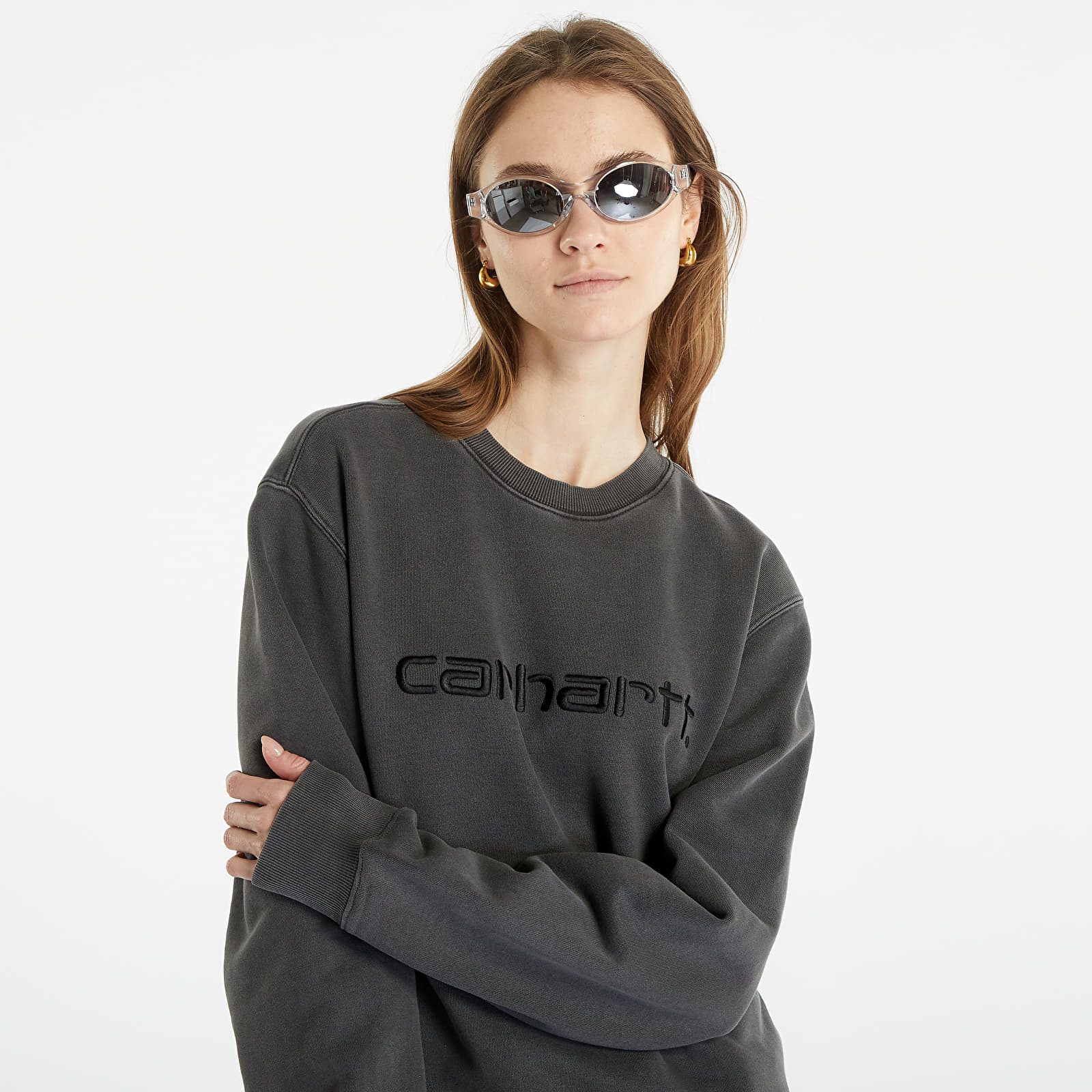 Hoodies and sweatshirts  Carhartt WIP Duster Sweatshirt UNISEX Black Garment Dyed