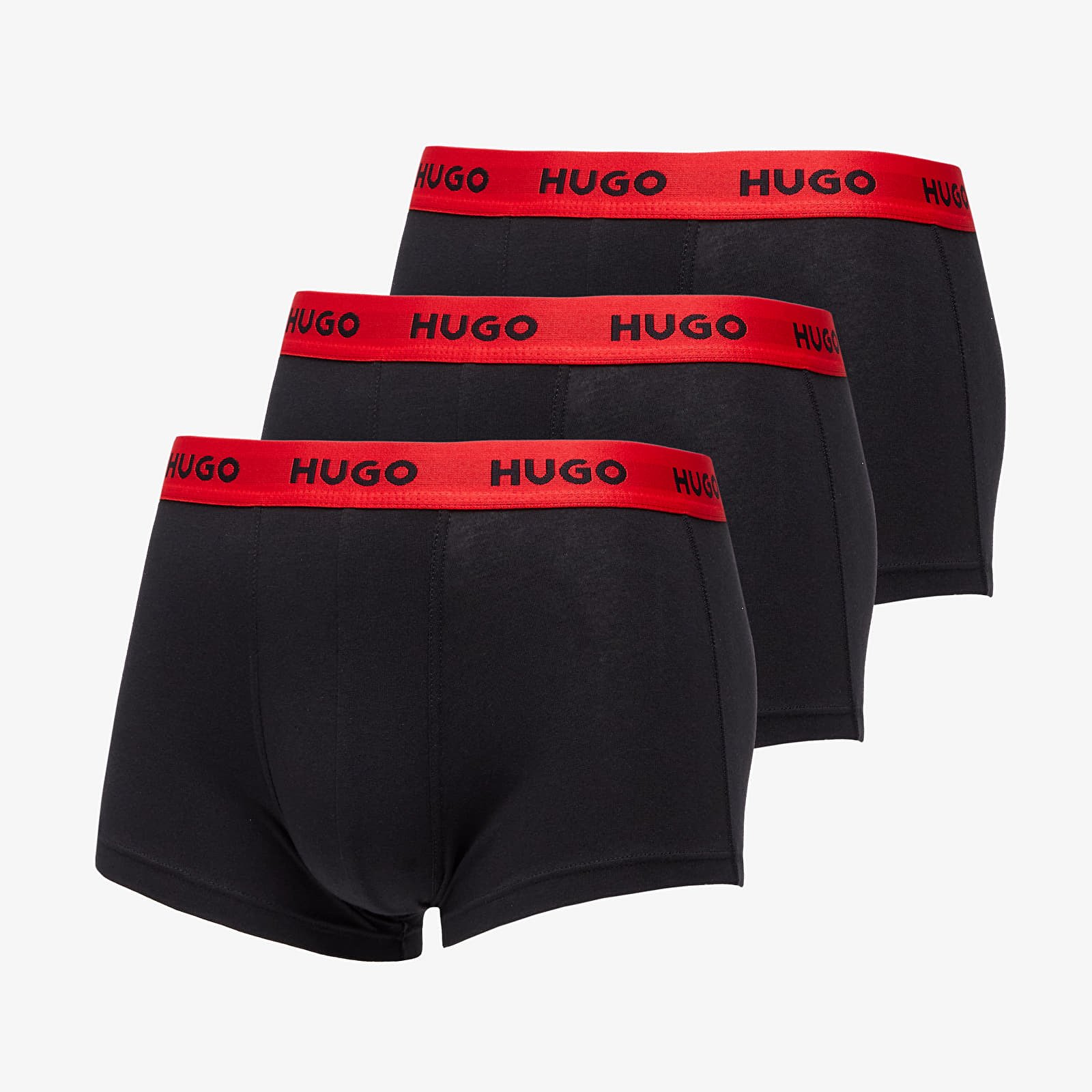 Levně Hugo Boss Trunk 3 Pack Black/ Red