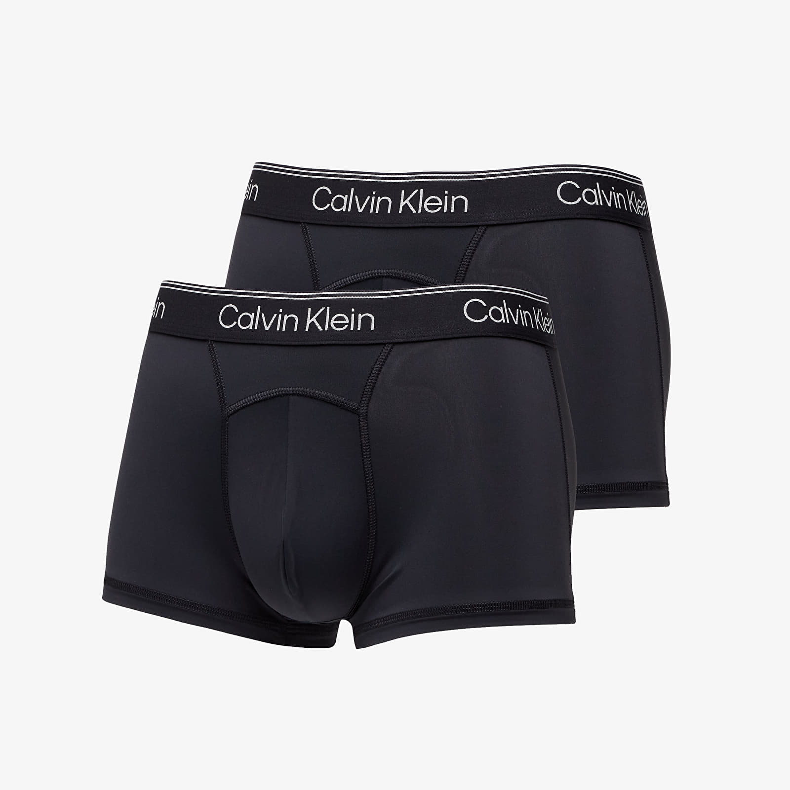 Calzoncillos de boxer Calvin Klein Athletic Microfiber Low Rise Trunk 2 Pack Black