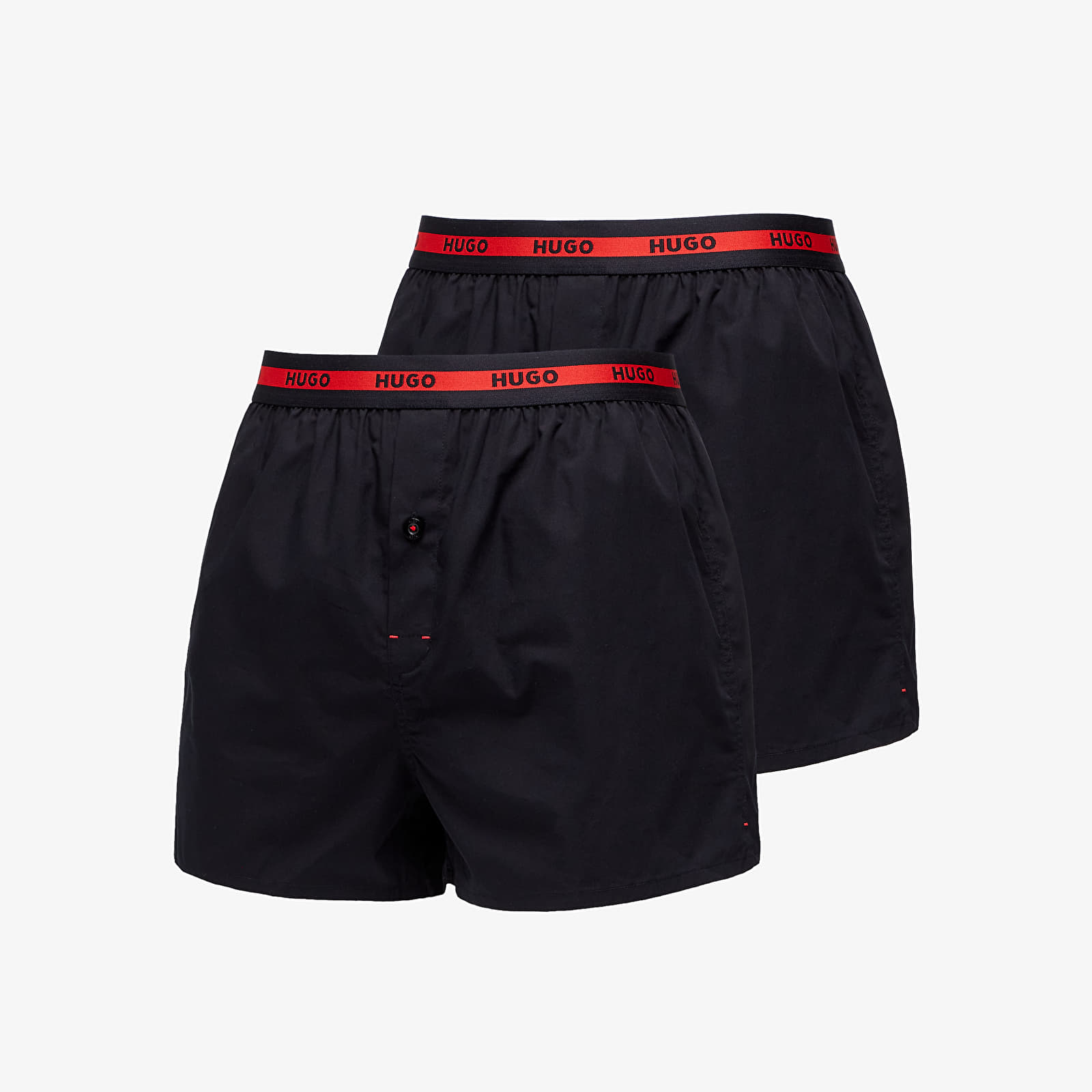 Trunks Hugo Boss Woven Boxer Shorts 2 Pack Black