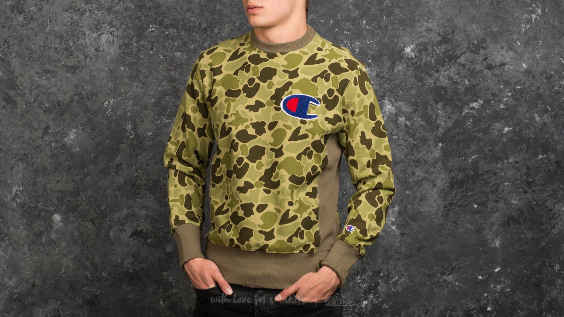 Champion camouflage sweater new arrivals