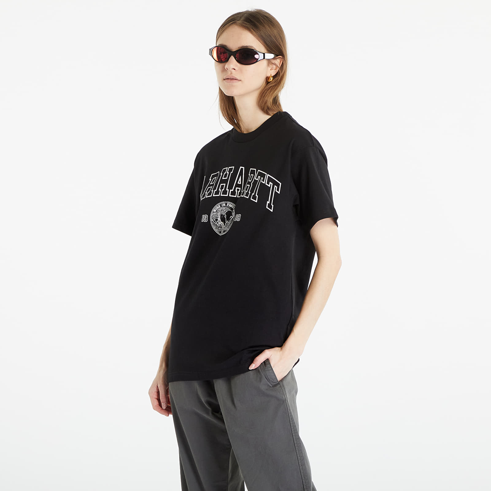 Tričká Carhartt WIP S/S Coin T-Shirt UNISEX Black/ White
