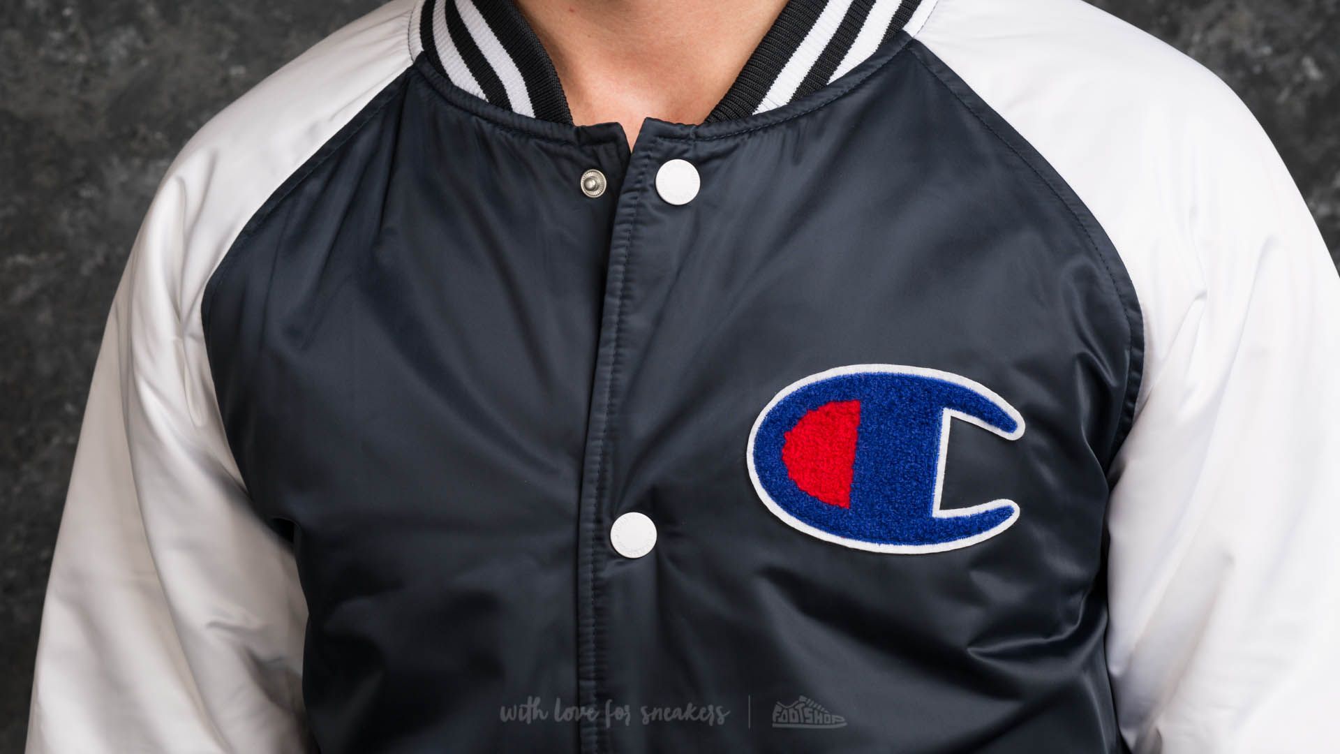 Bomber Jackets Champion Reverse Weave Bomber Jacket Navy/ White