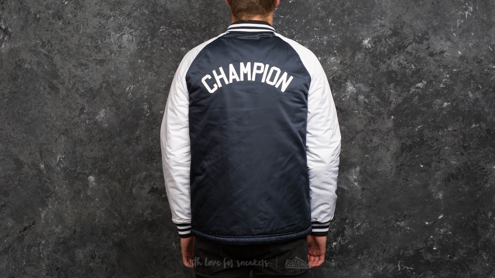 Champion bomber jacket white new arrivals