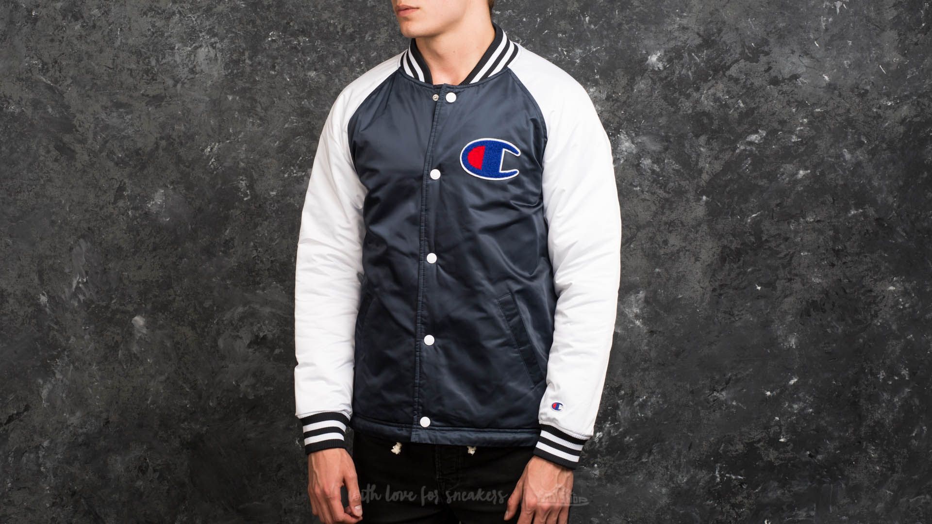 White champion bomber discount jacket