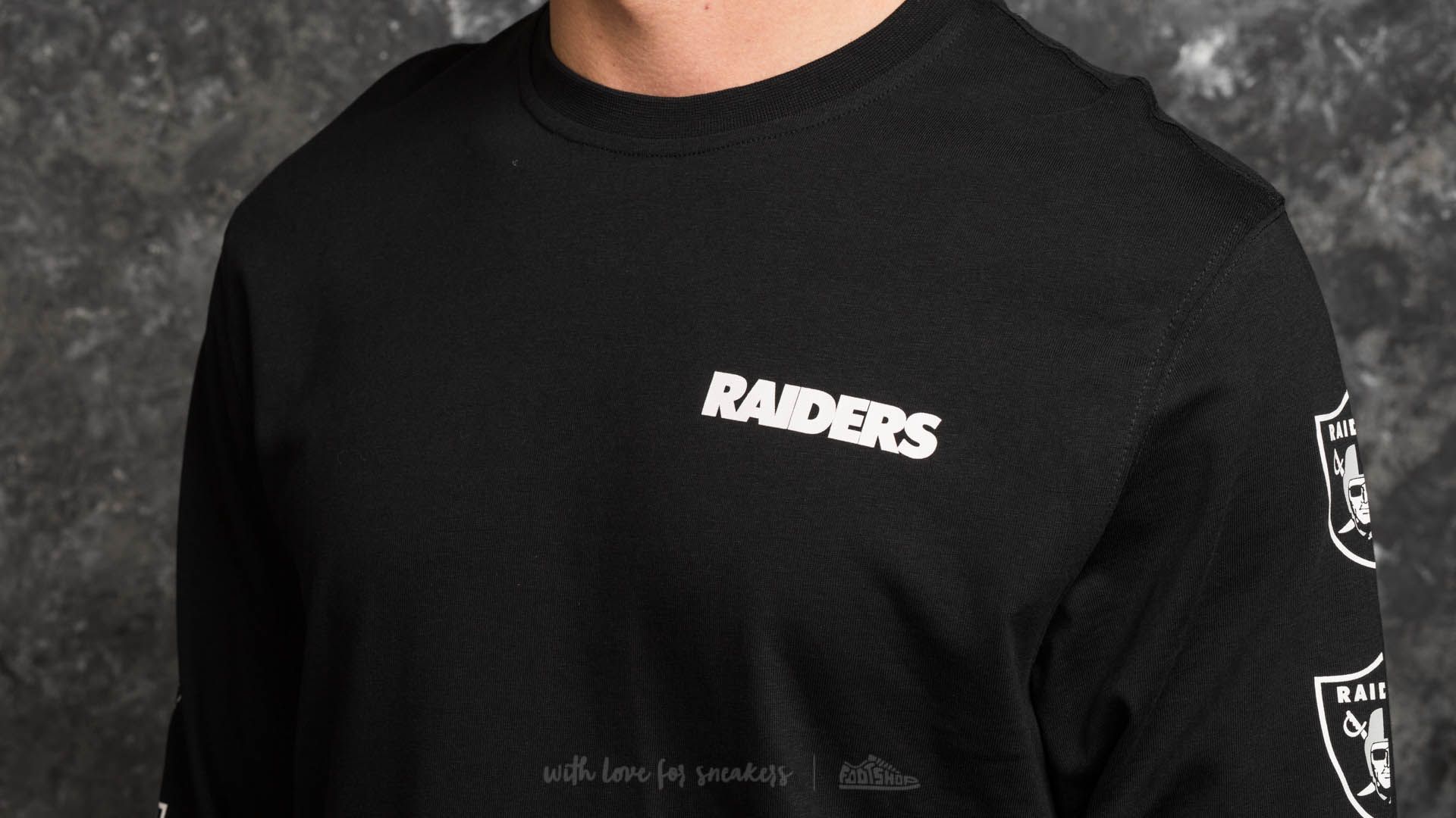 T-Shirts and shirts New Era Team APP Longsleeve Oakland Raiders Tee Black