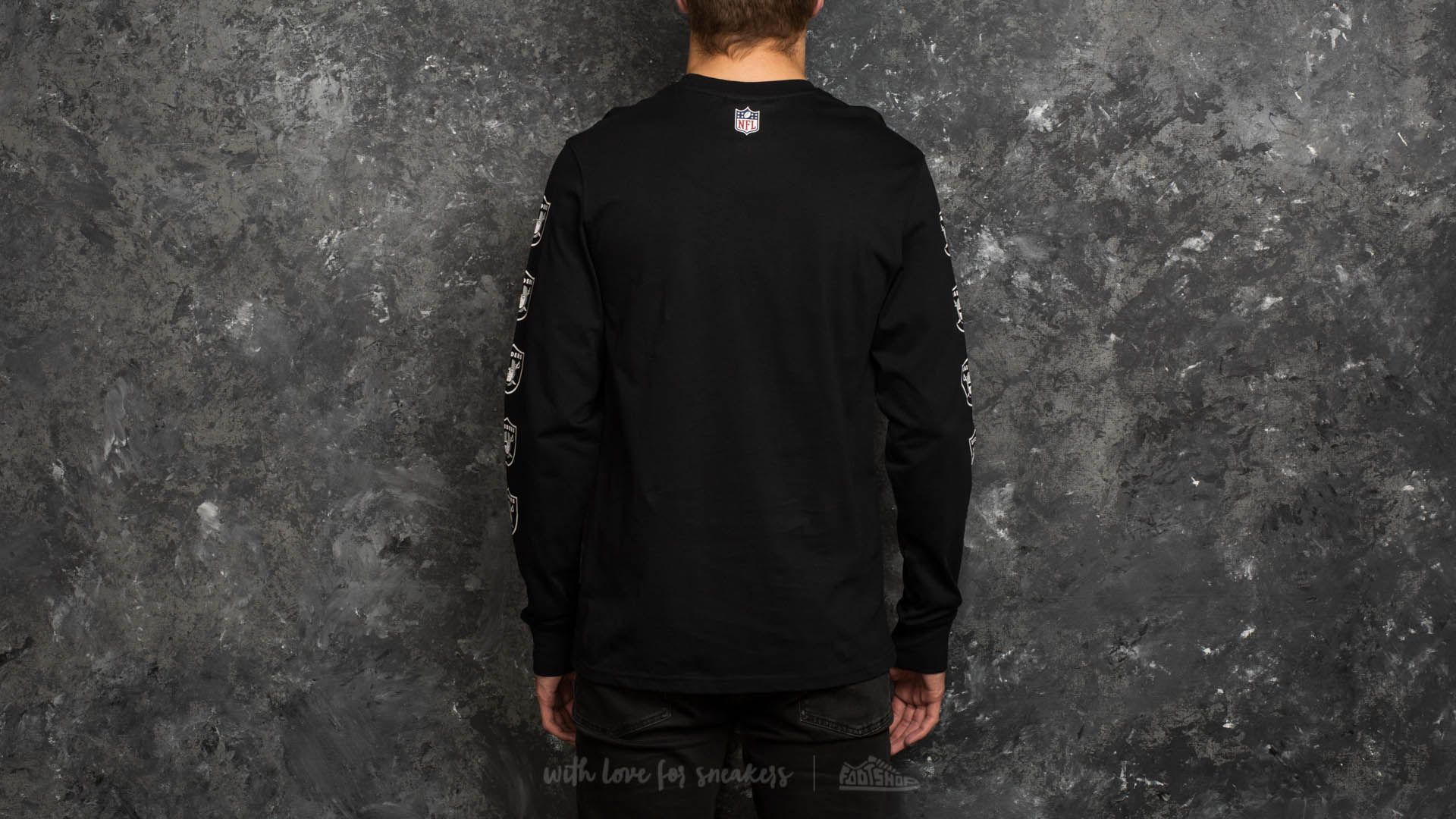 T-Shirts and shirts New Era Team APP Longsleeve Oakland Raiders Tee Black