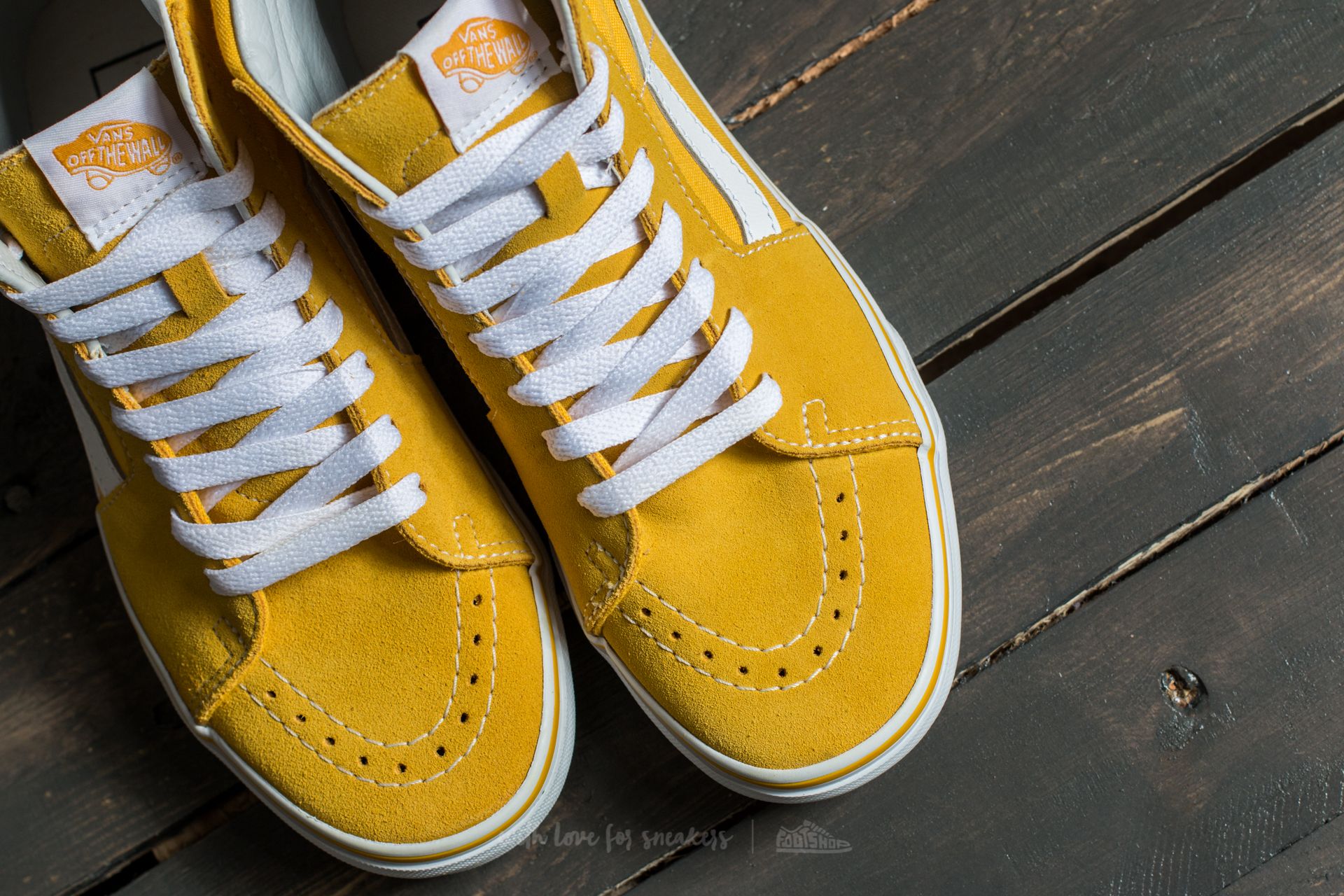 Yellow cheap suede vans