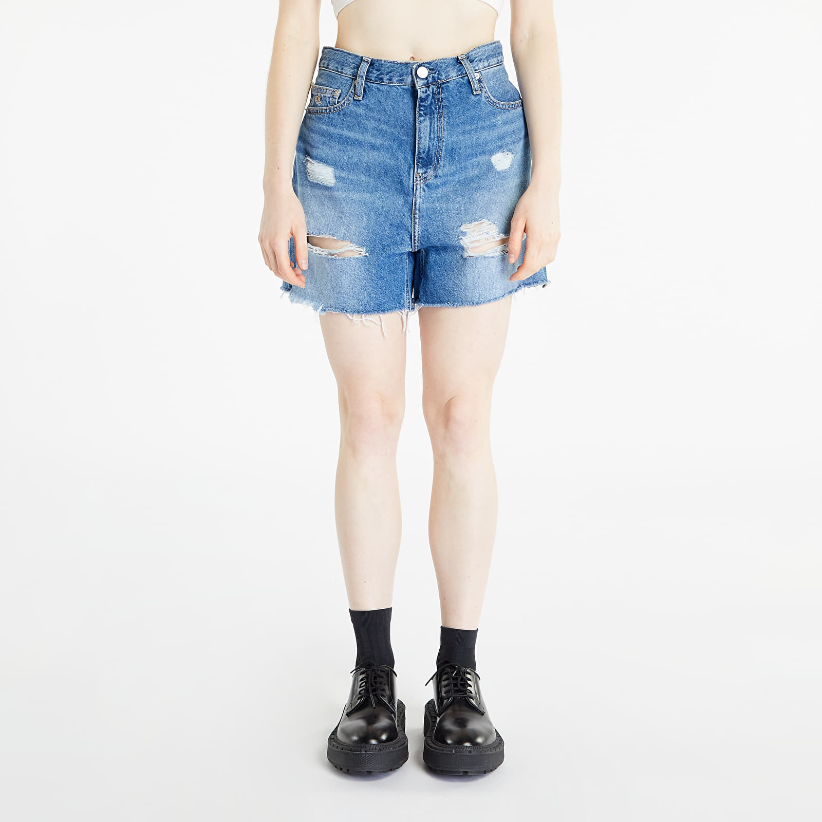 Rövidnadrágok Calvin Klein Jeans Mom Shorts Denim Medium