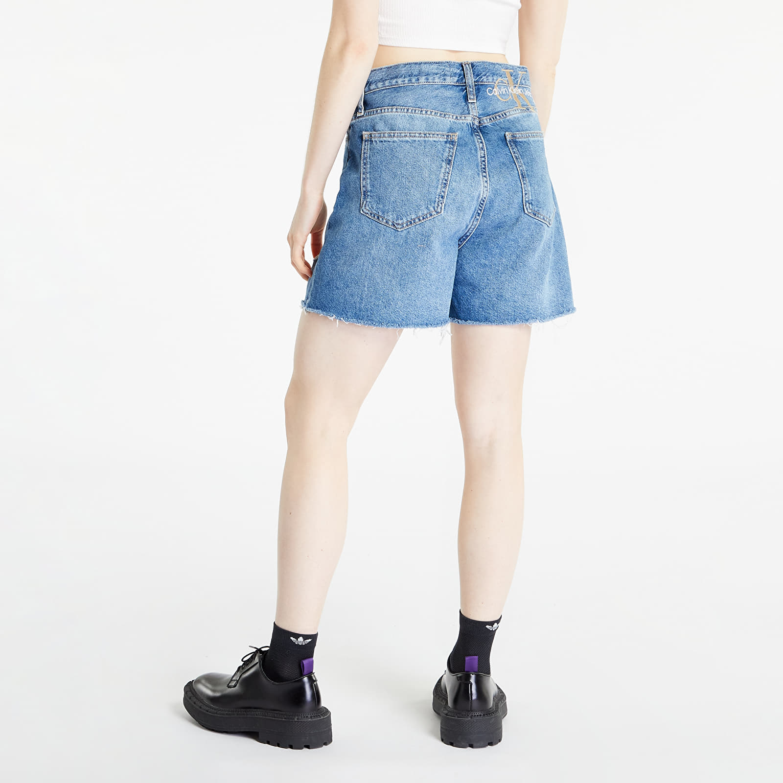Rövidnadrágok Calvin Klein Jeans Mom Shorts Denim Medium