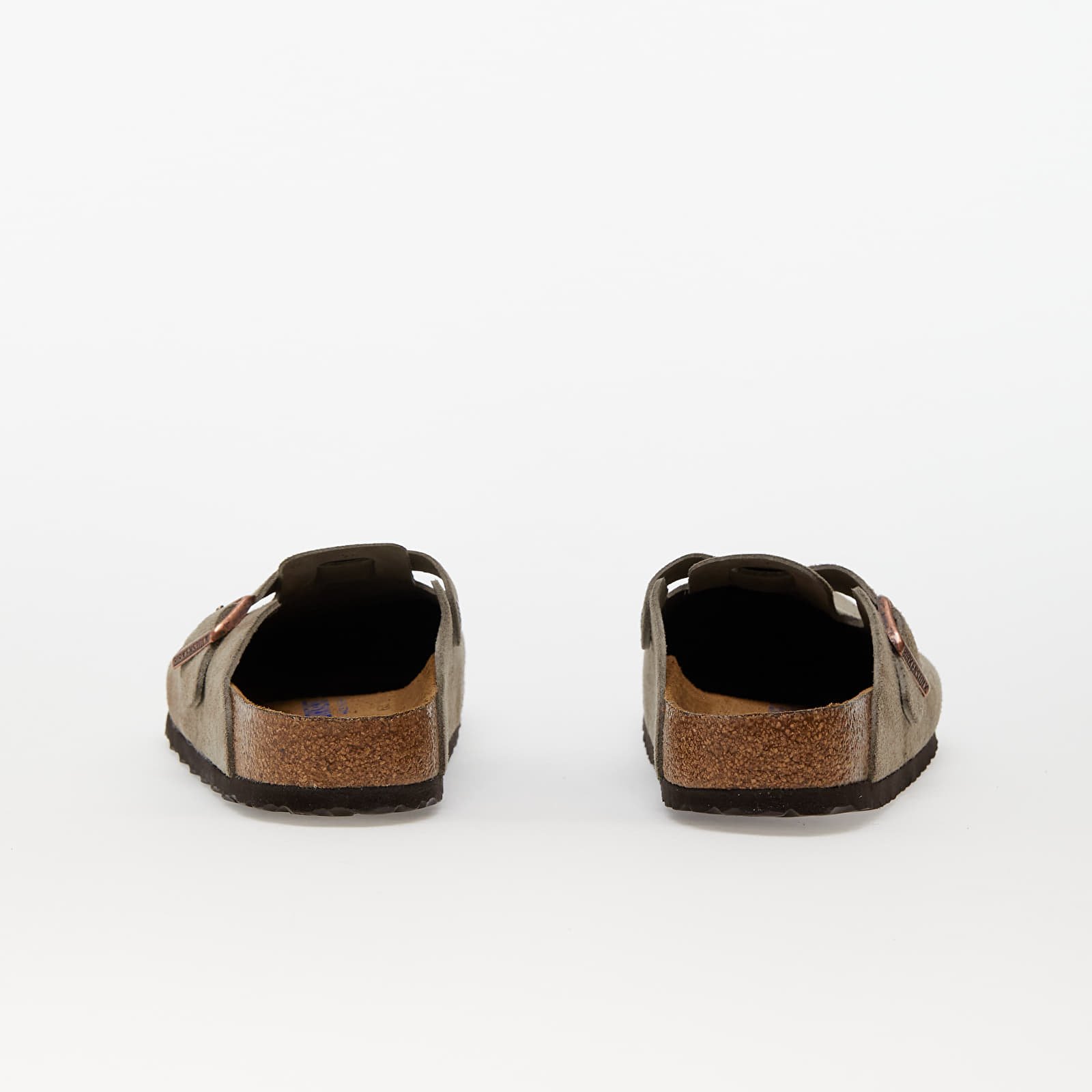 Férfi cipők Birkenstock Boston Soft Footbed Velvet Leather Taupe