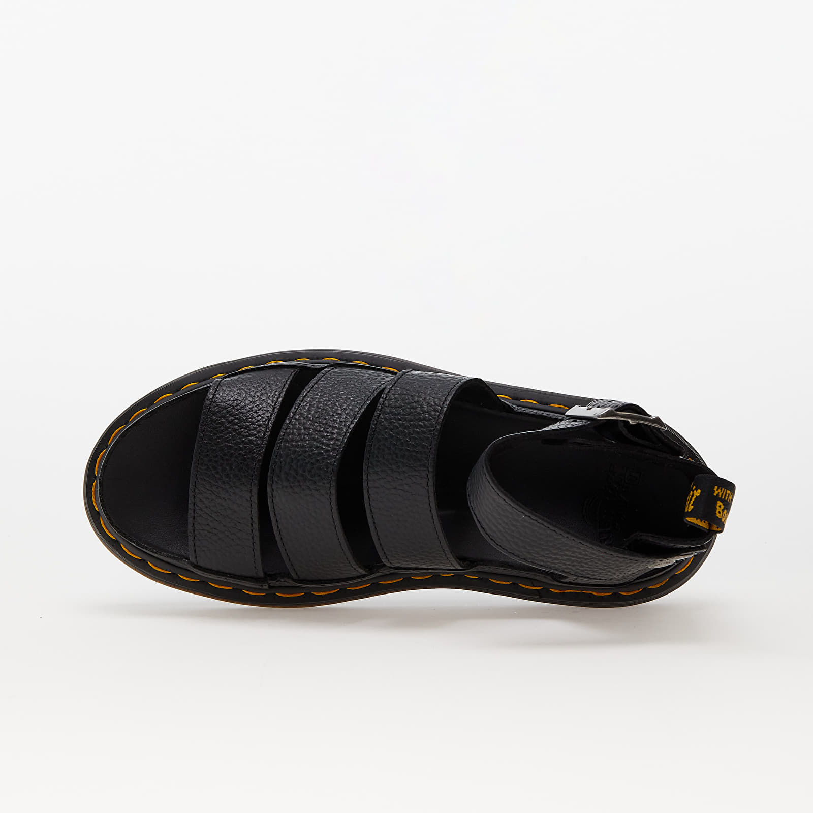 Women's shoes Dr. Martens Clarissa II Quad 3 Strap Sandal Black Milled Nappa