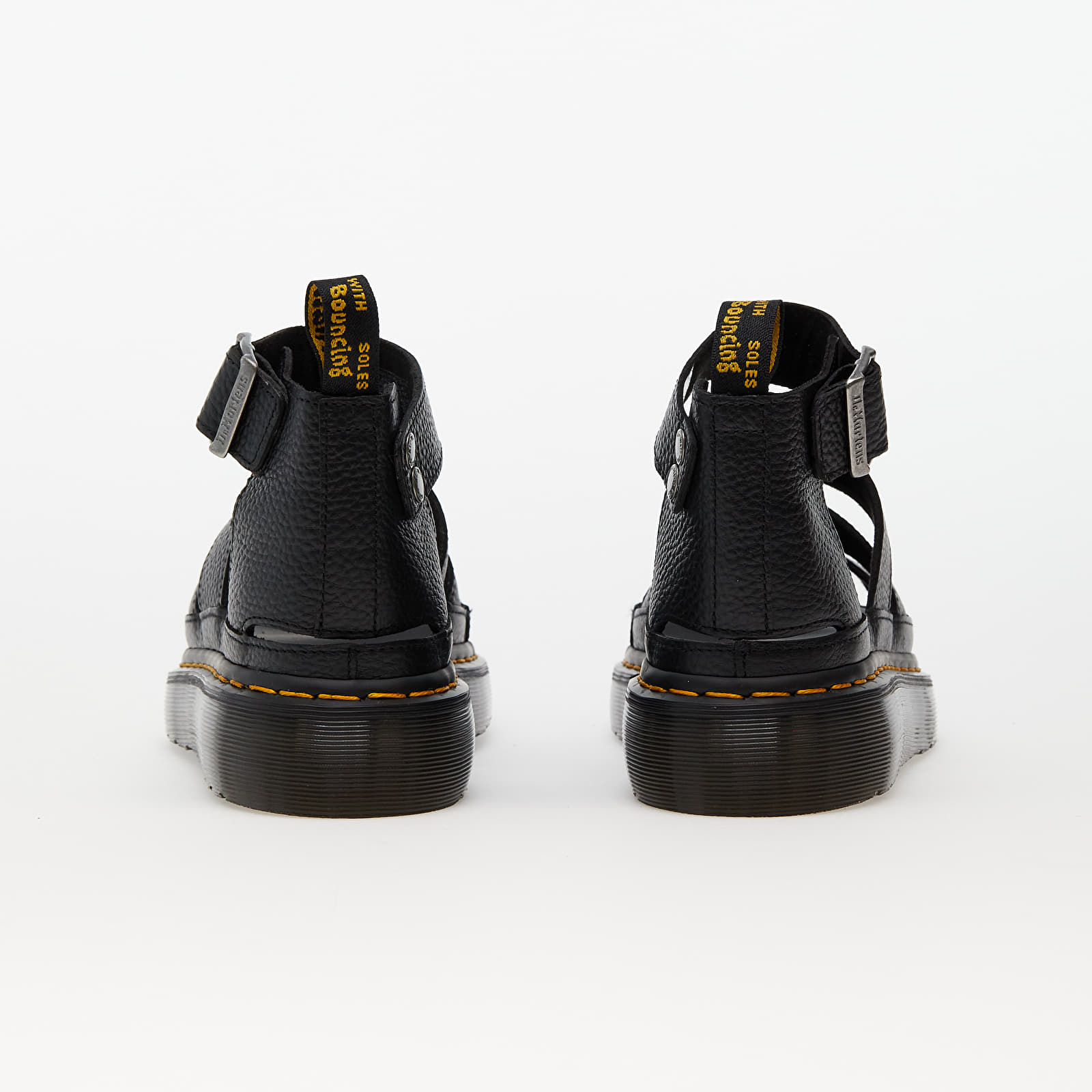 Women's shoes Dr. Martens Clarissa II Quad 3 Strap Sandal Black Milled Nappa