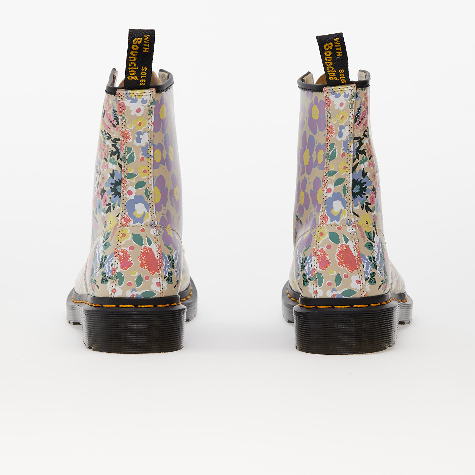 Sapatos de mulher Dr. Martens 1460 8 Eye Boot Floral Mash Up Backhand