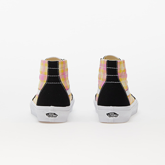 Men s shoes Vans SK8 Hi Tapered Pastel Picnic Pink Plaid Footshop
