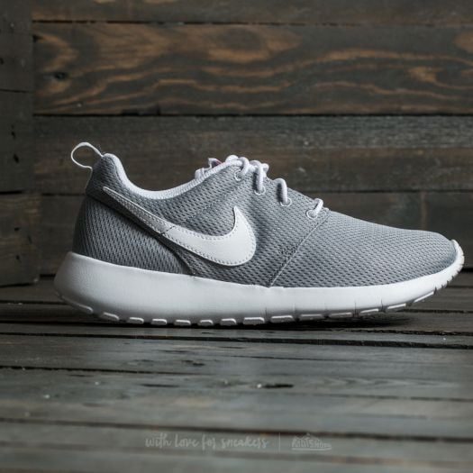 Roshe one women's online grey and white