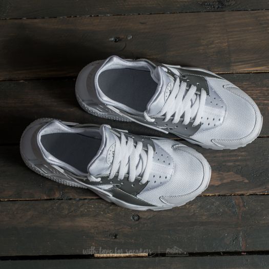 Nike womens online huarache metallic silver