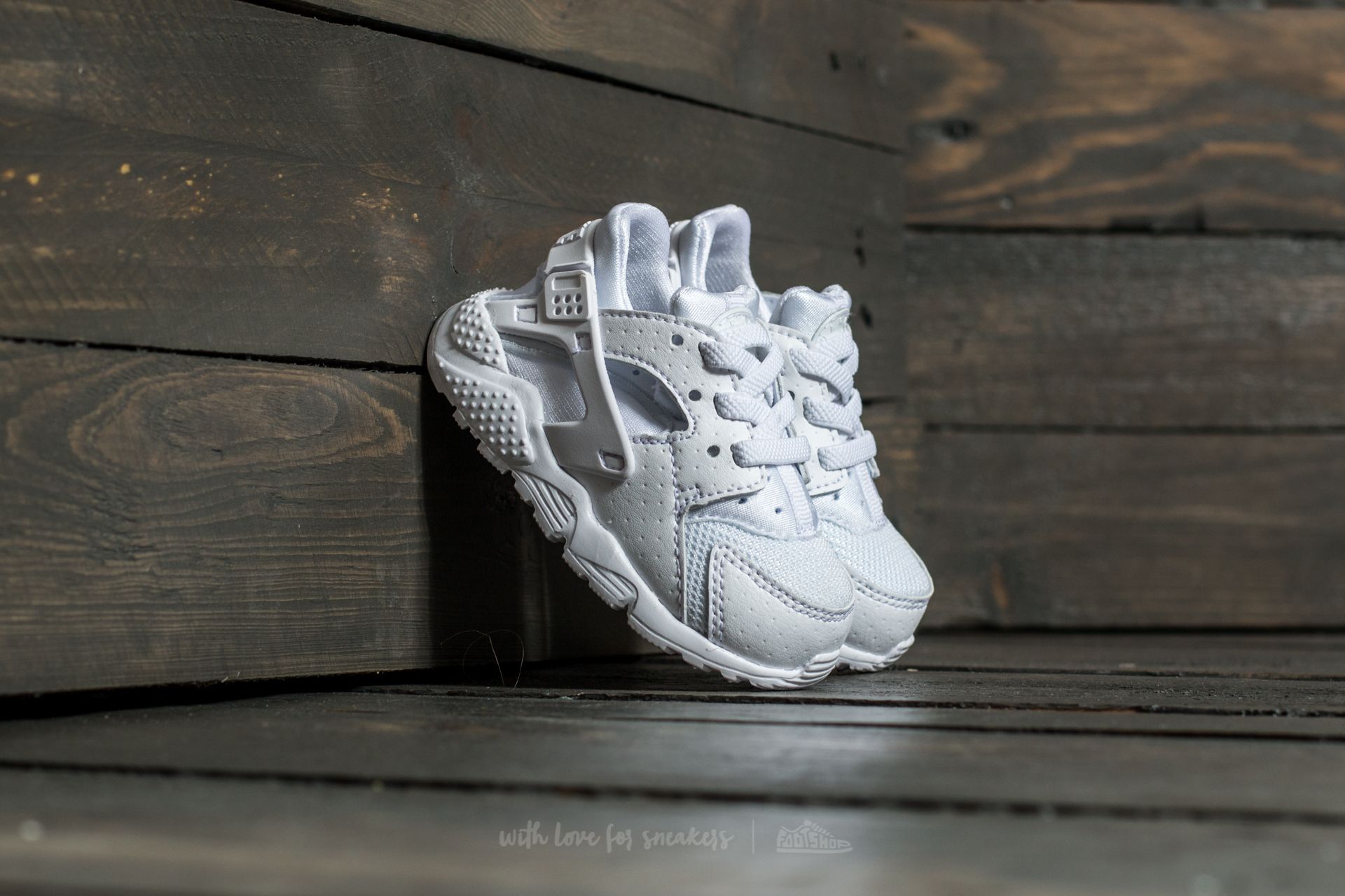 Kids sneakers and shoes Nike Huarache Run TD White White Pure Platinum Footshop