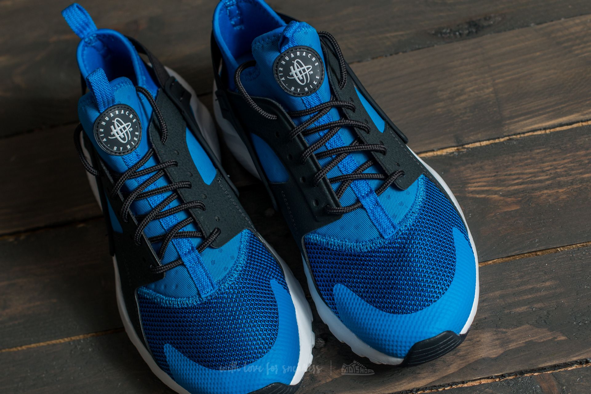 Nike huarache ultra blue and outlet black