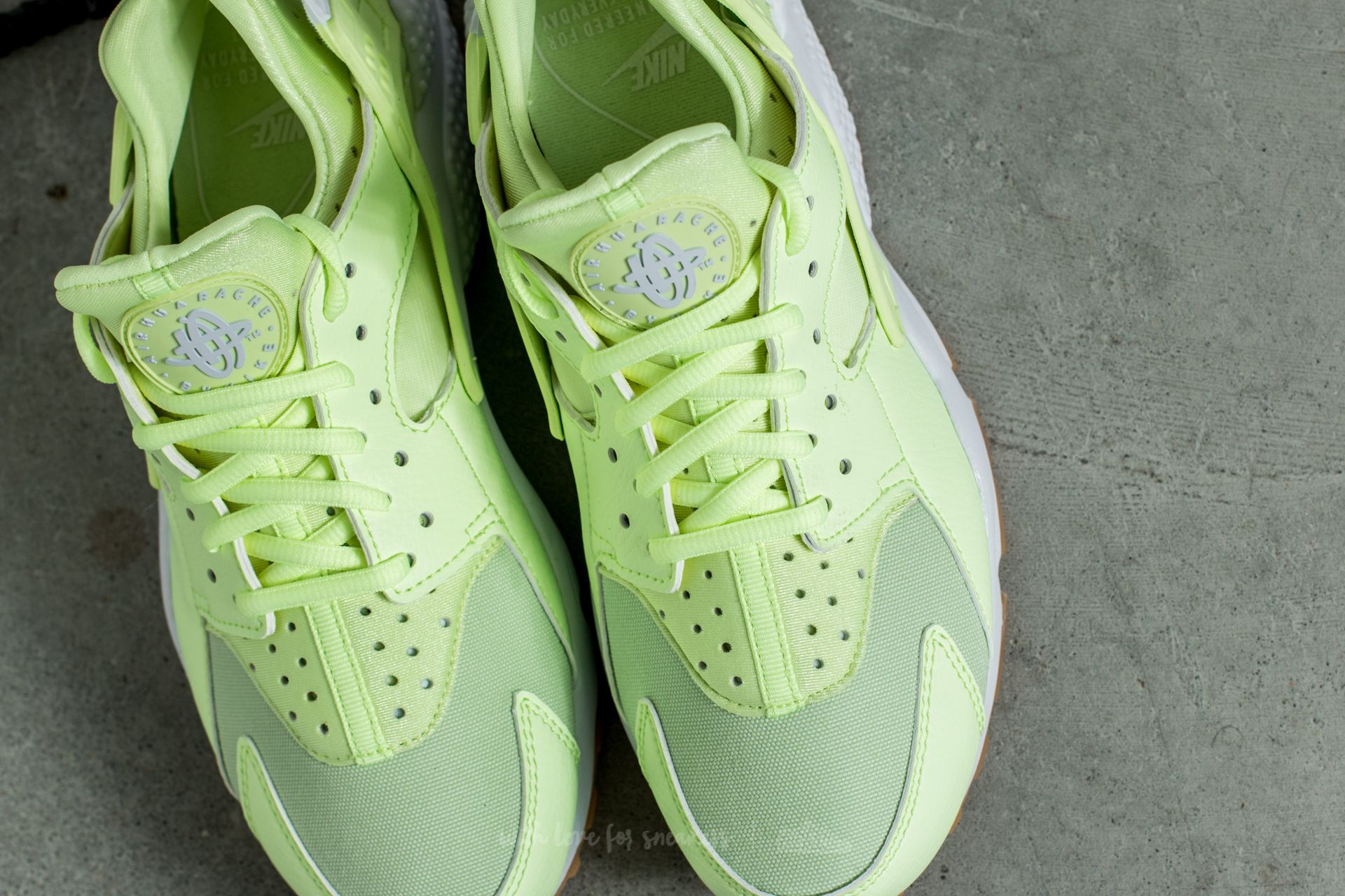 Lime green huaraches shoes top