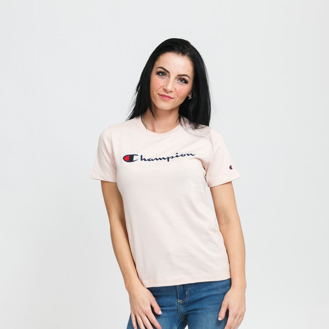 Majice T-shirt Champion Crewneck T-Shirt Pink
