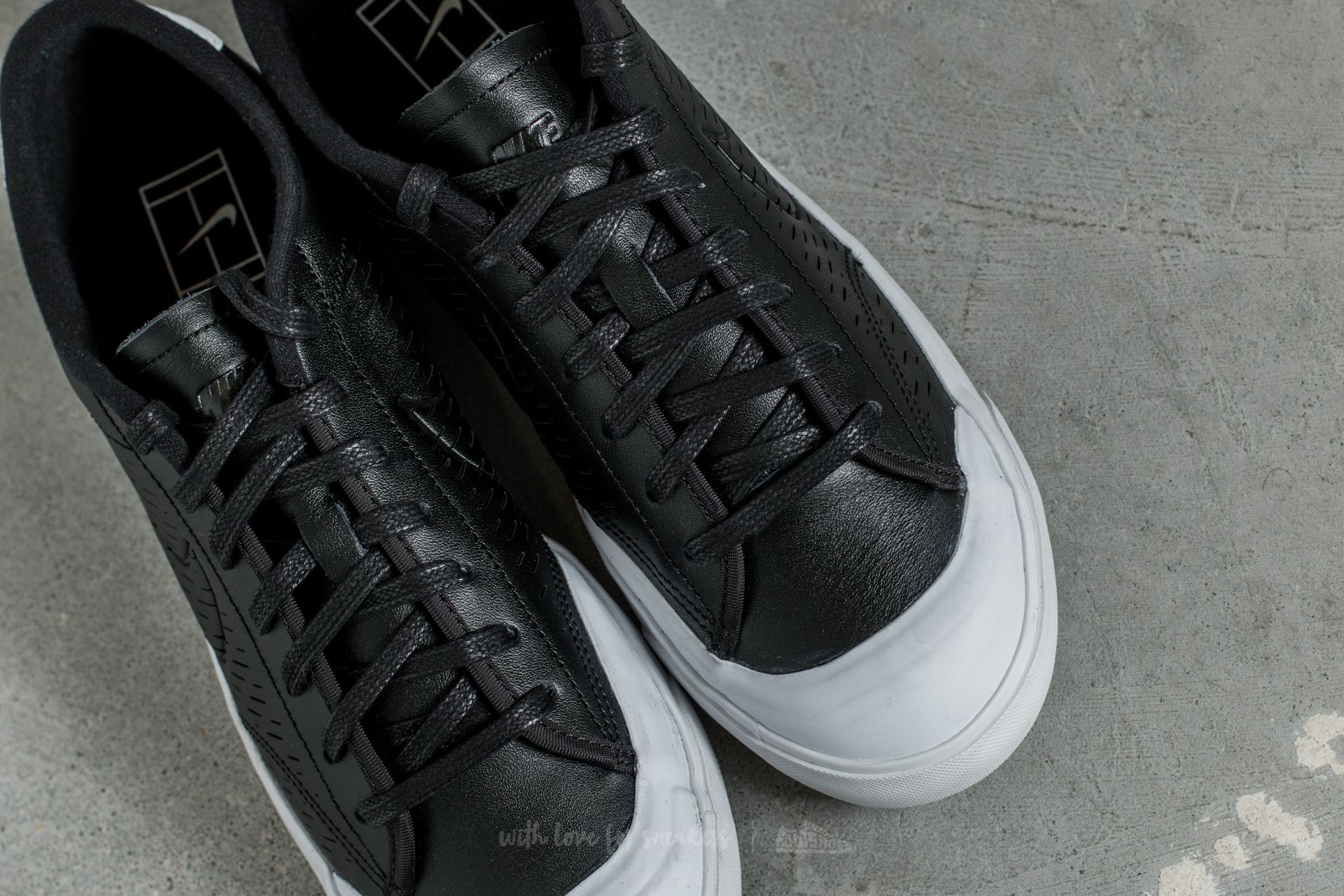Pánske tenisky a topánky Nike All Court 2 Low Leather Black/ Black-White