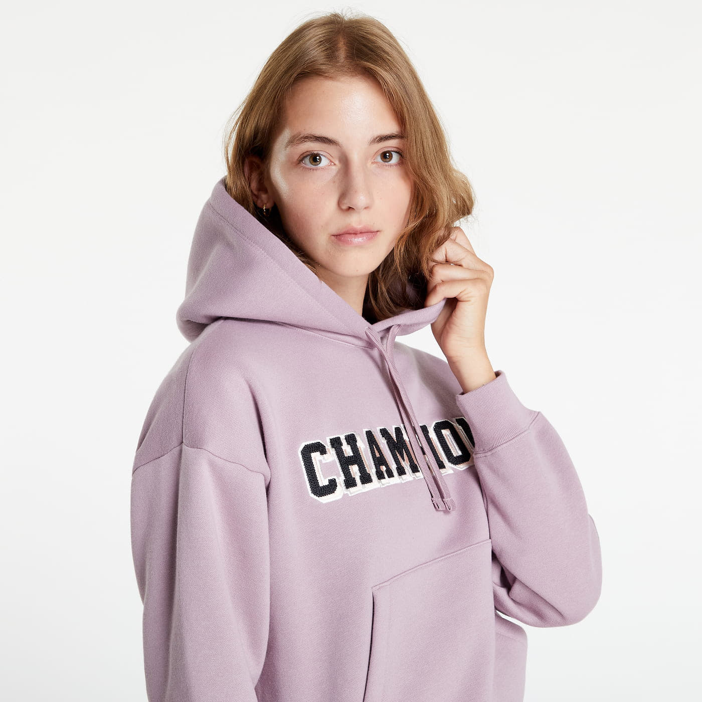 Champion sweater sales light purple pink
