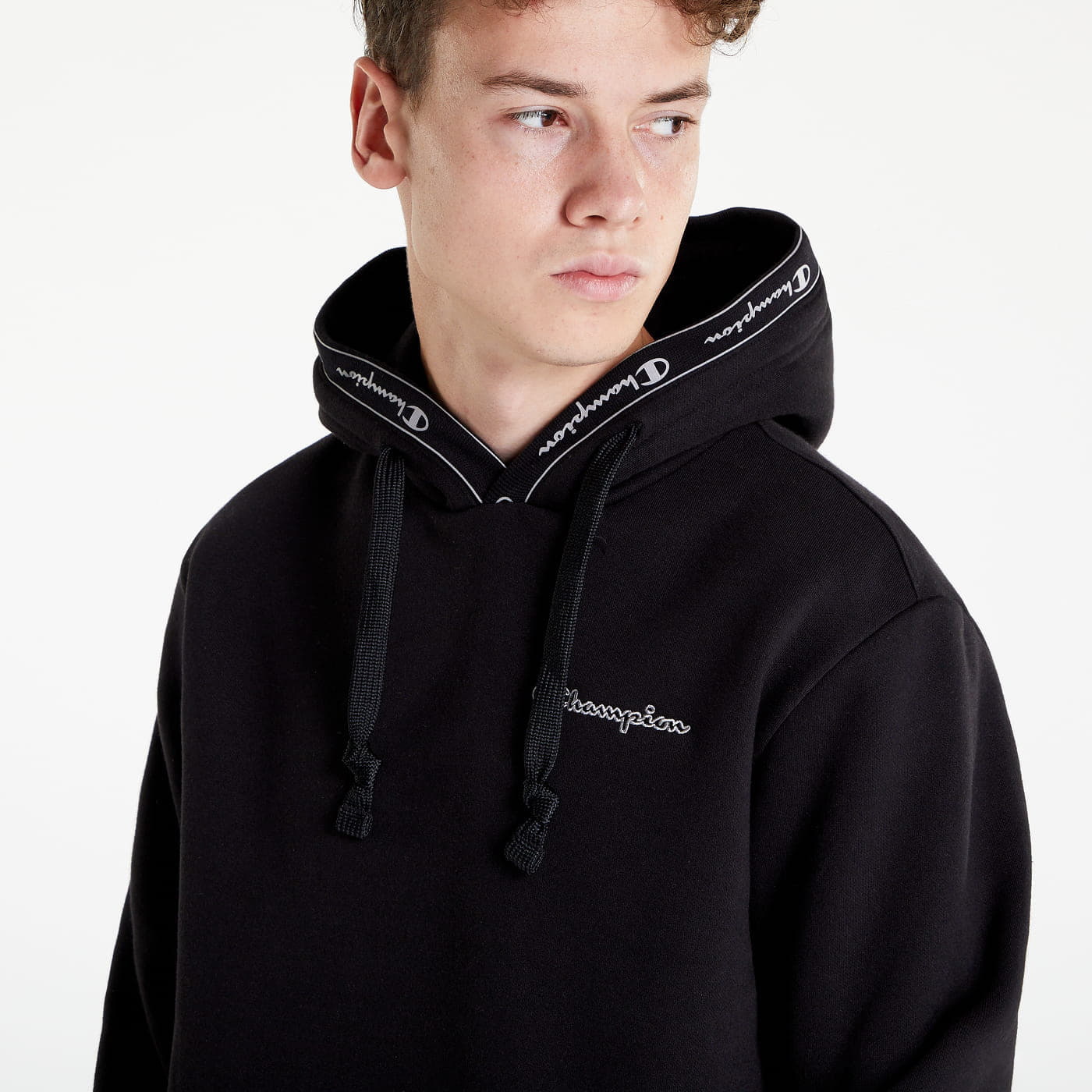 Mikiny Champion Hooded Sweatshirt Black