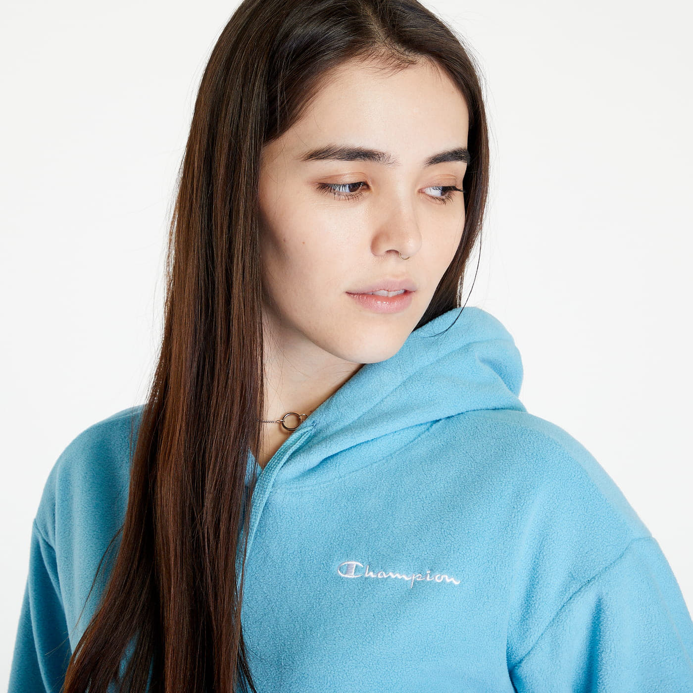 Light blue store champion hoodie women's