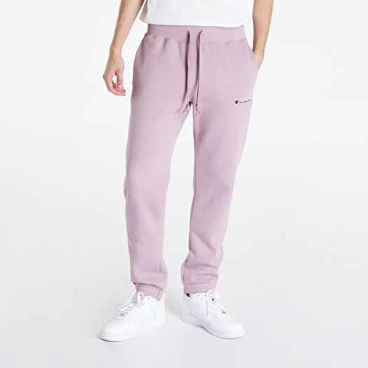 Sweatpants Champion Logo Elastic Cuff Pants Purple