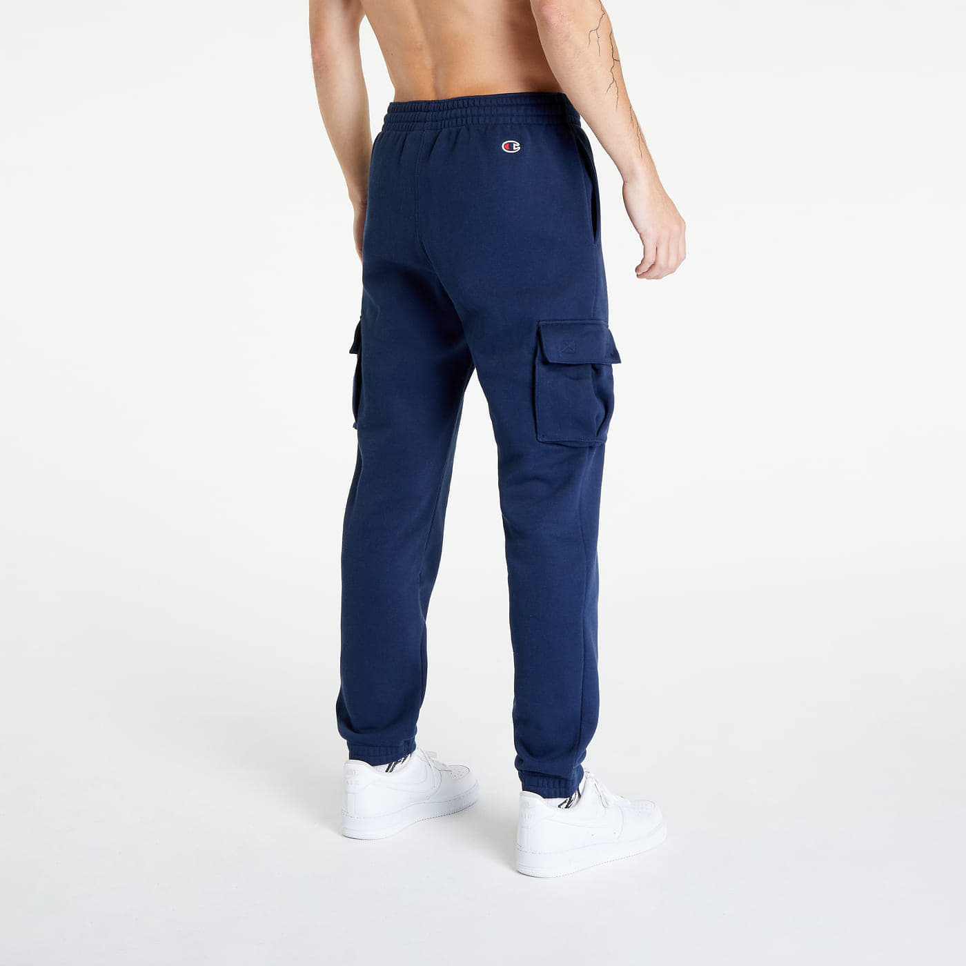 Nike club cuffed cargo sweatpants in navy on sale