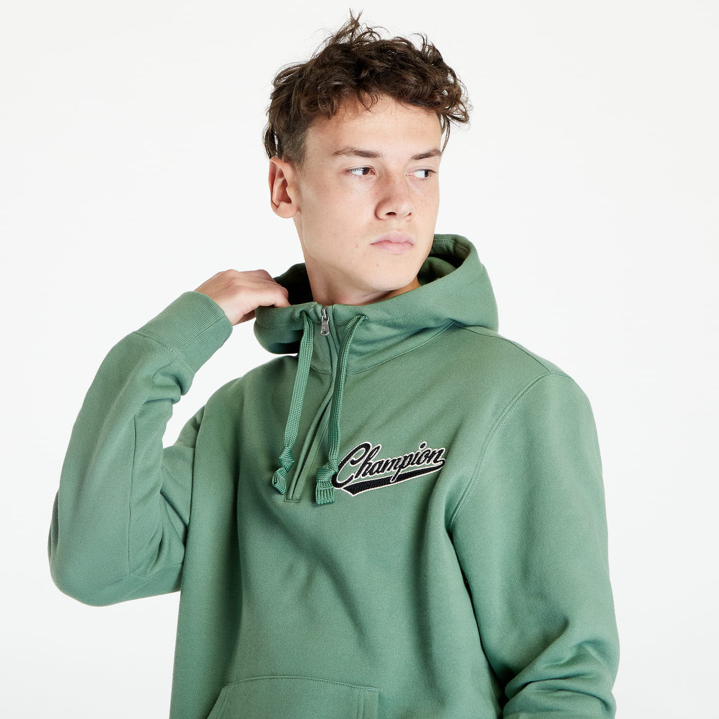 Mission green shop champion hoodie