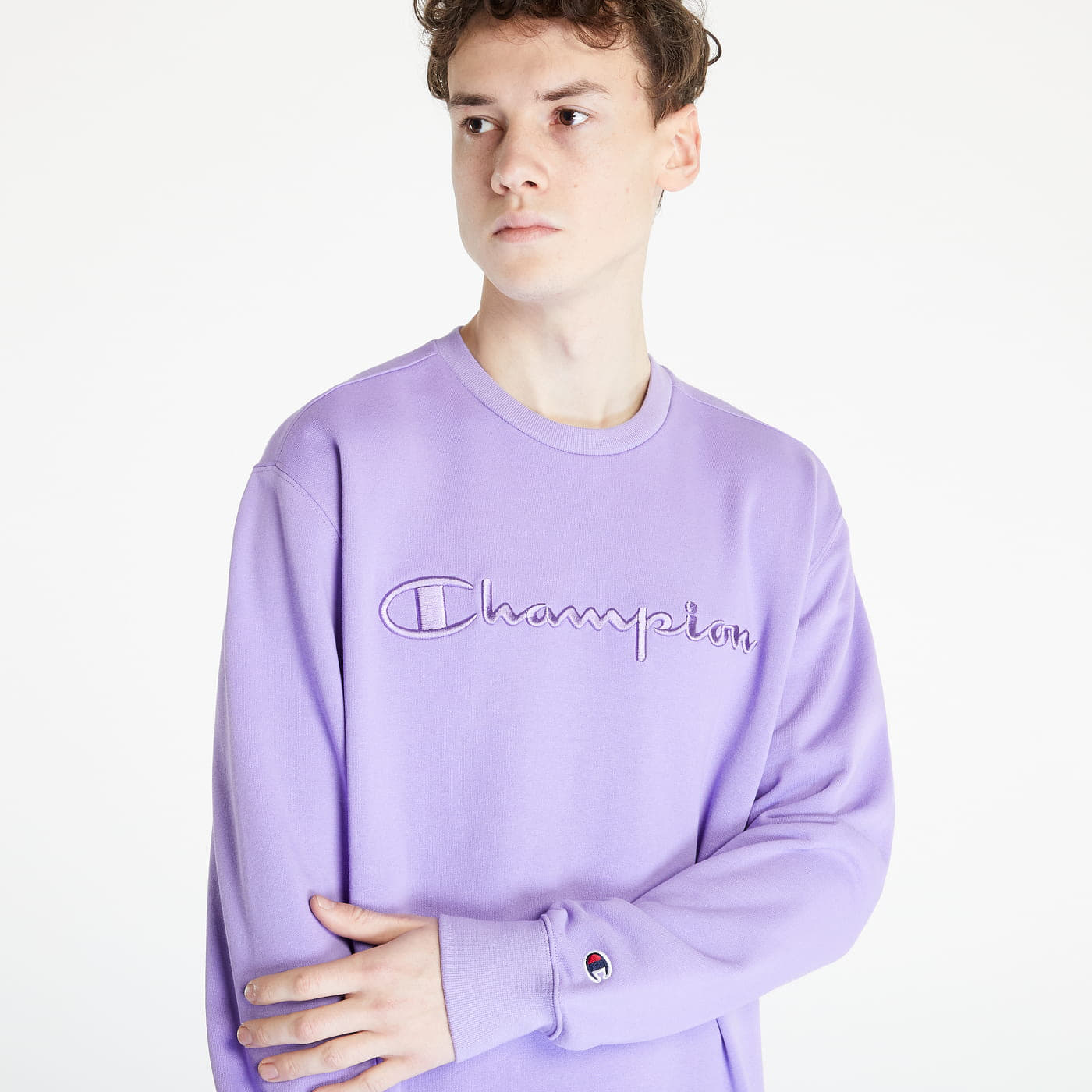 Light purple champion crewneck deals