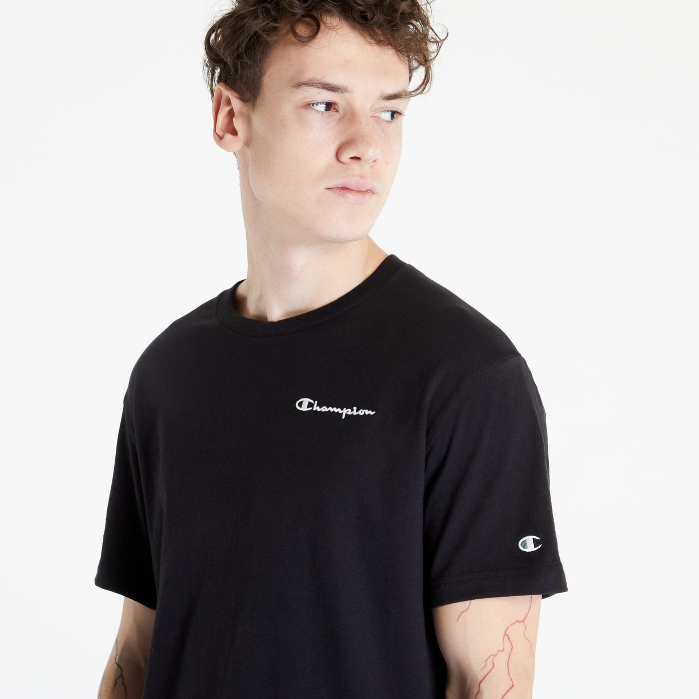 Champion heritage tee black hotsell